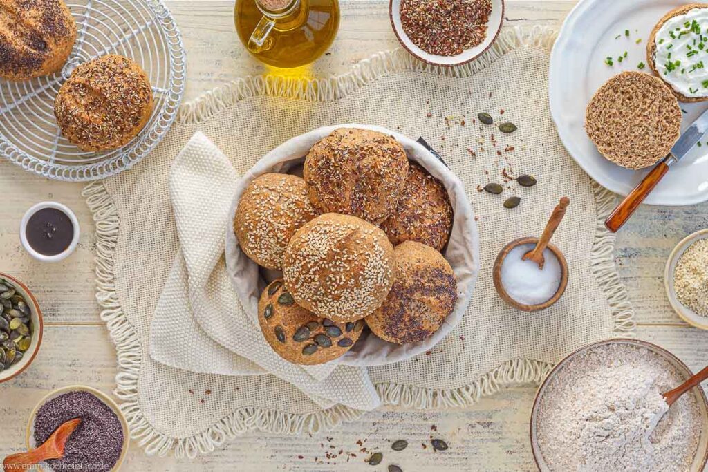 Vollkornbrötchen-Rezept