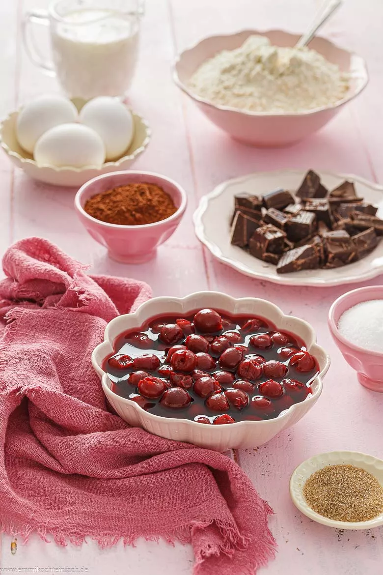 Zutaten f&uuml;r das Donauwelle-Originalrezept