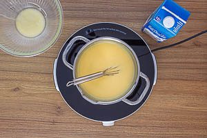 Pudding kurz aufkochen