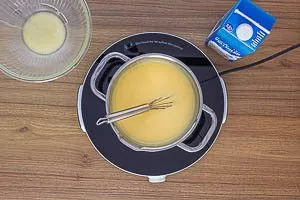 Pudding kurz aufkochen