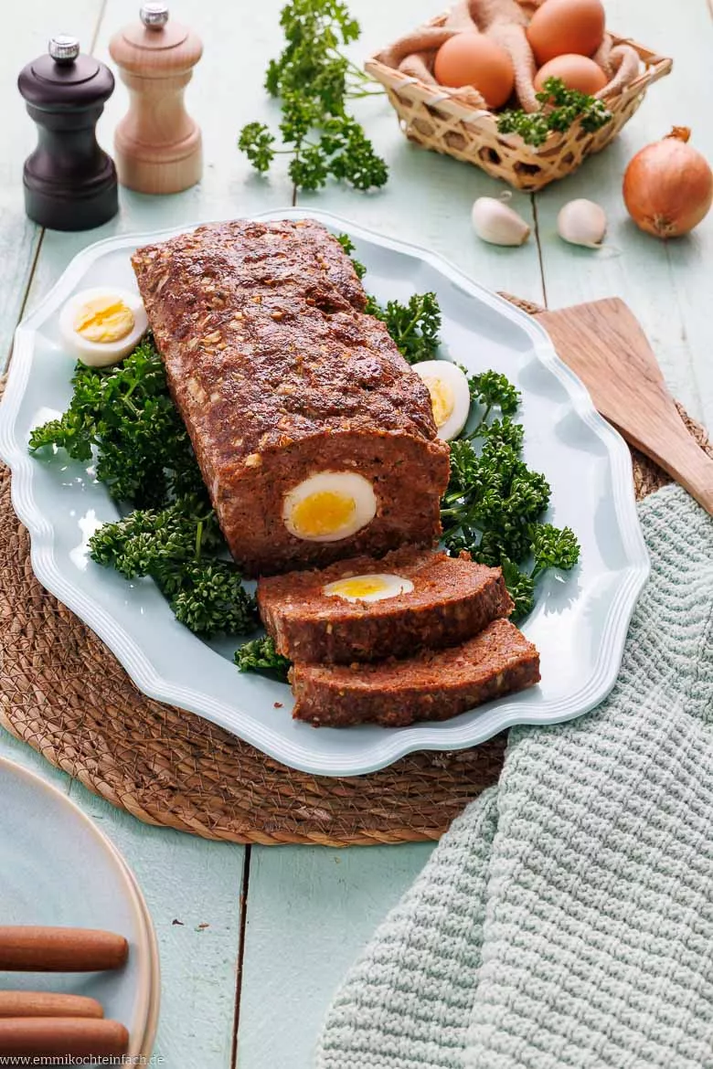 Rezept f&uuml;r Falschen Hasen im Backofen