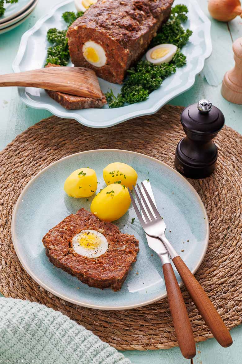 Hackbraten mit So&szlig;e