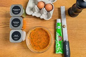 Fl&uuml;ssige W&uuml;rze herstellen.