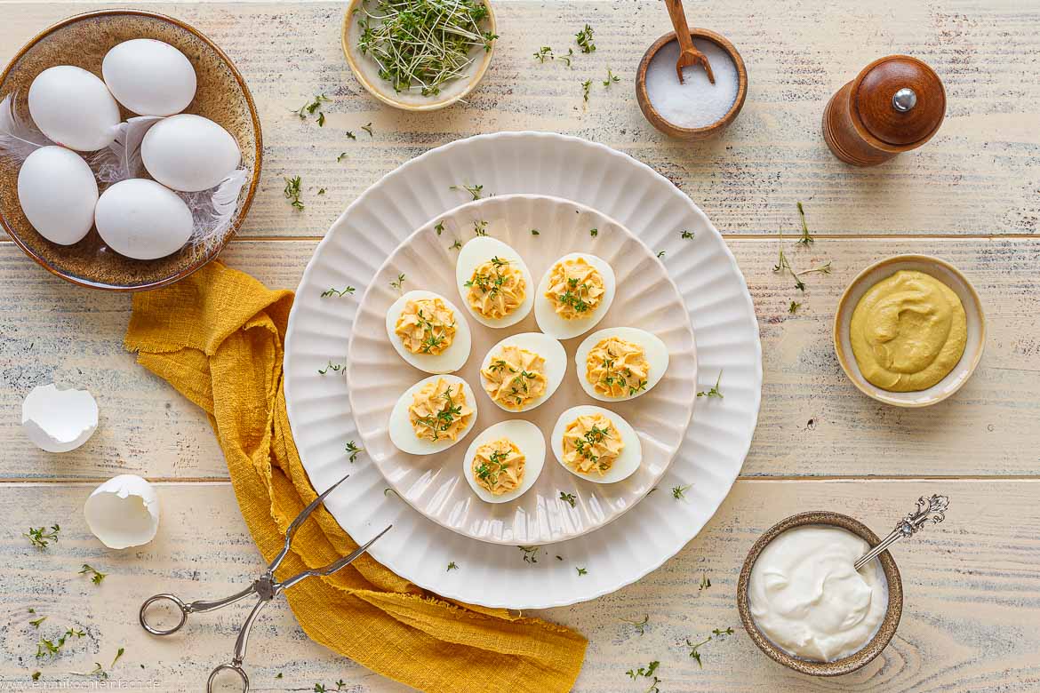 Rezept für gefüllte Eier