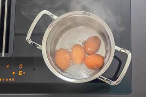 Eier hartkochen