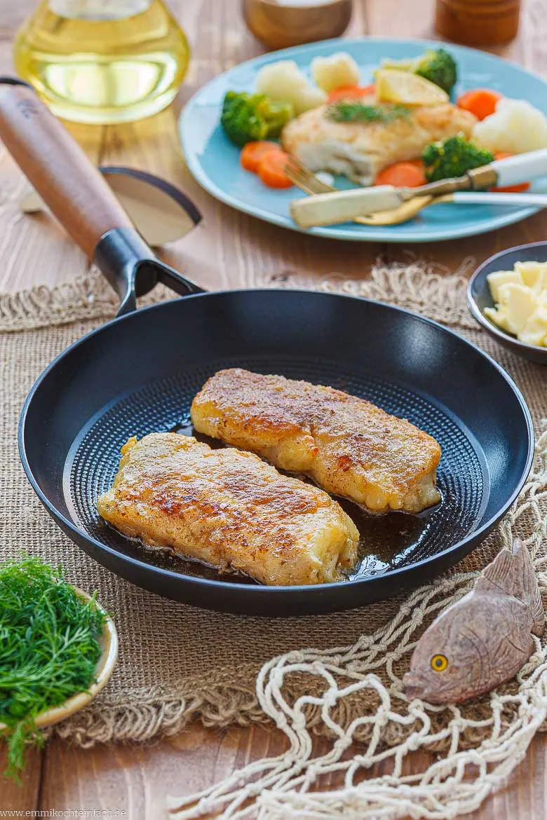 Kabeljau in Butter saftig braten