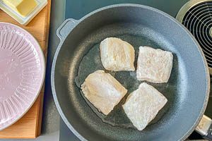 Filets in heißem Öl anbraten