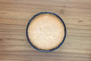 St&auml;bchenprobe, dann in der Form f&uuml;r 30 Minuten ausdampfen lassen