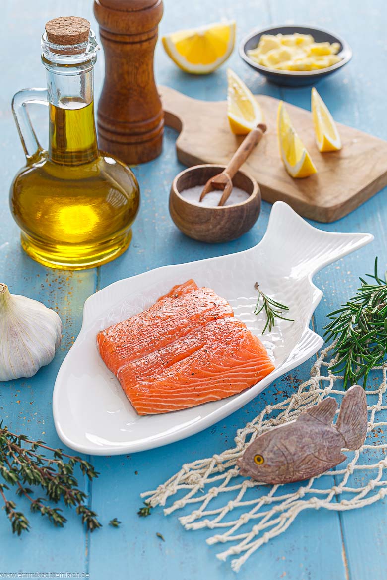 Zutaten f&uuml;r das Lachs-Rezept