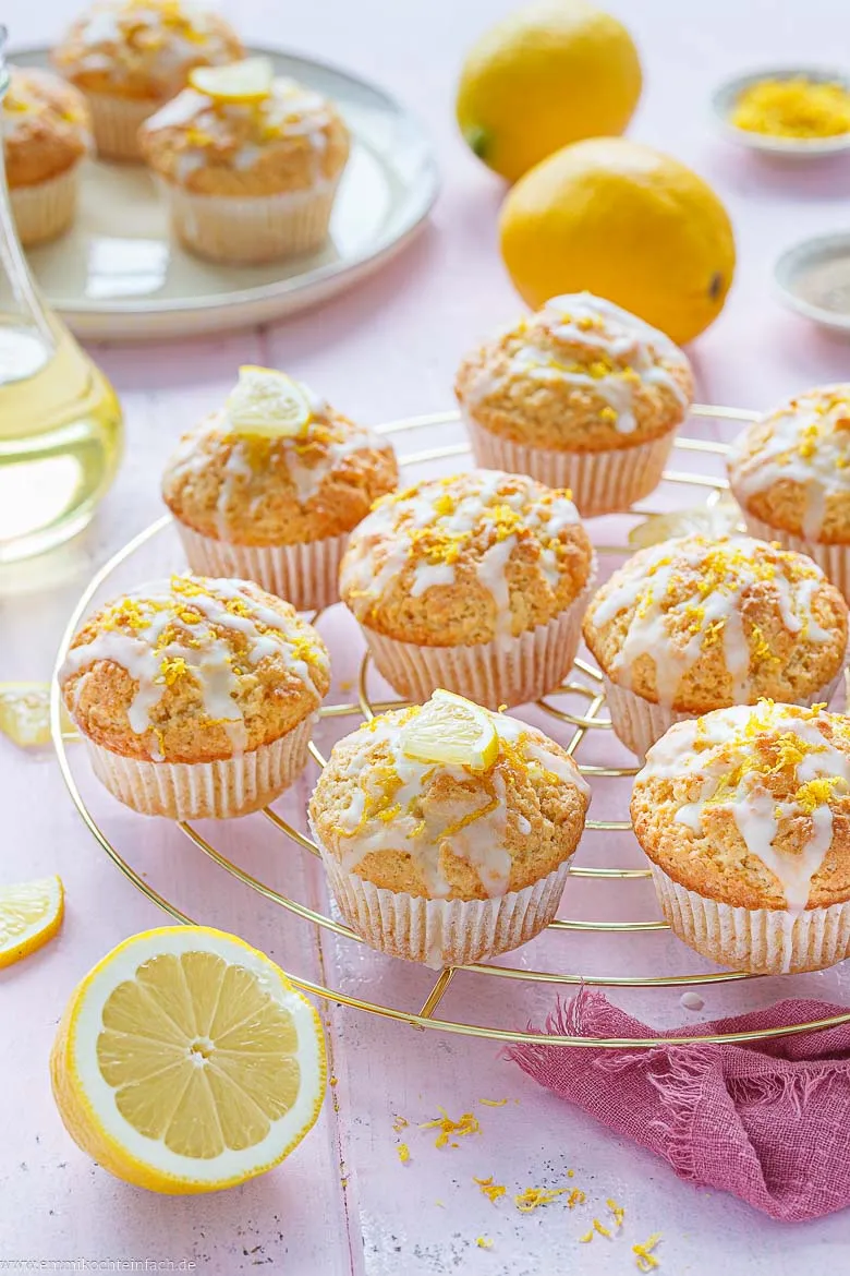 Saftige Zitronenmuffins