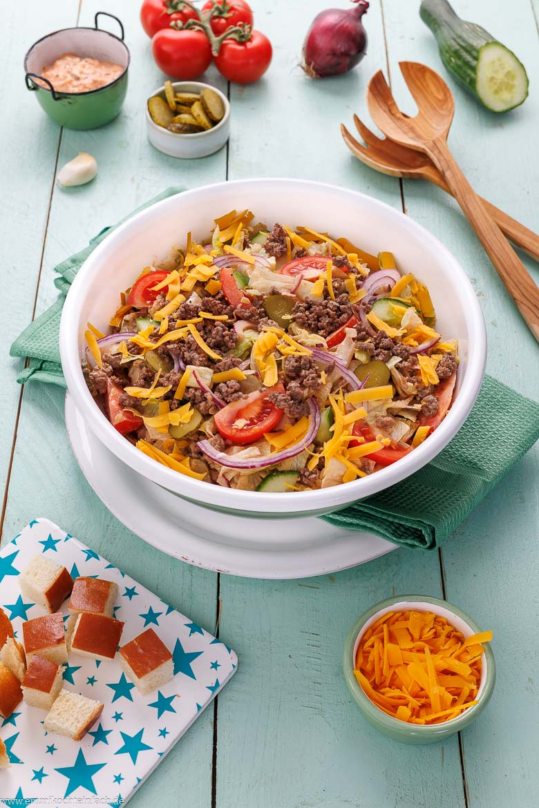 Zutaten f&uuml;r Big Mac Salat