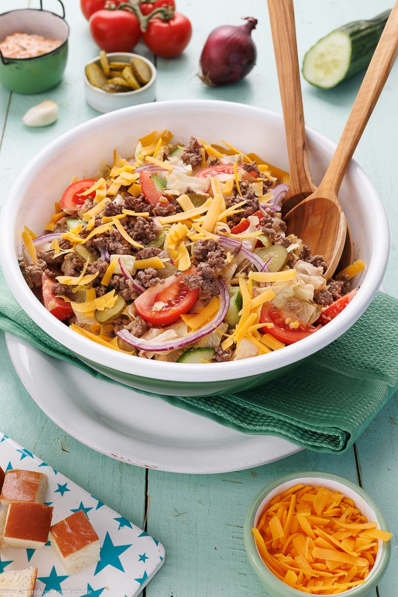 Low Carb Burger Bowl