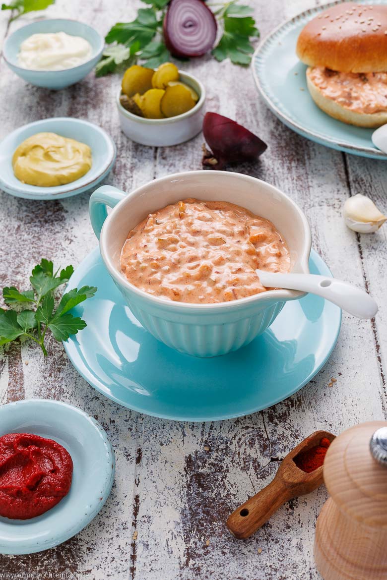 Cremige Burgerso&szlig;e zu Hause selber machen