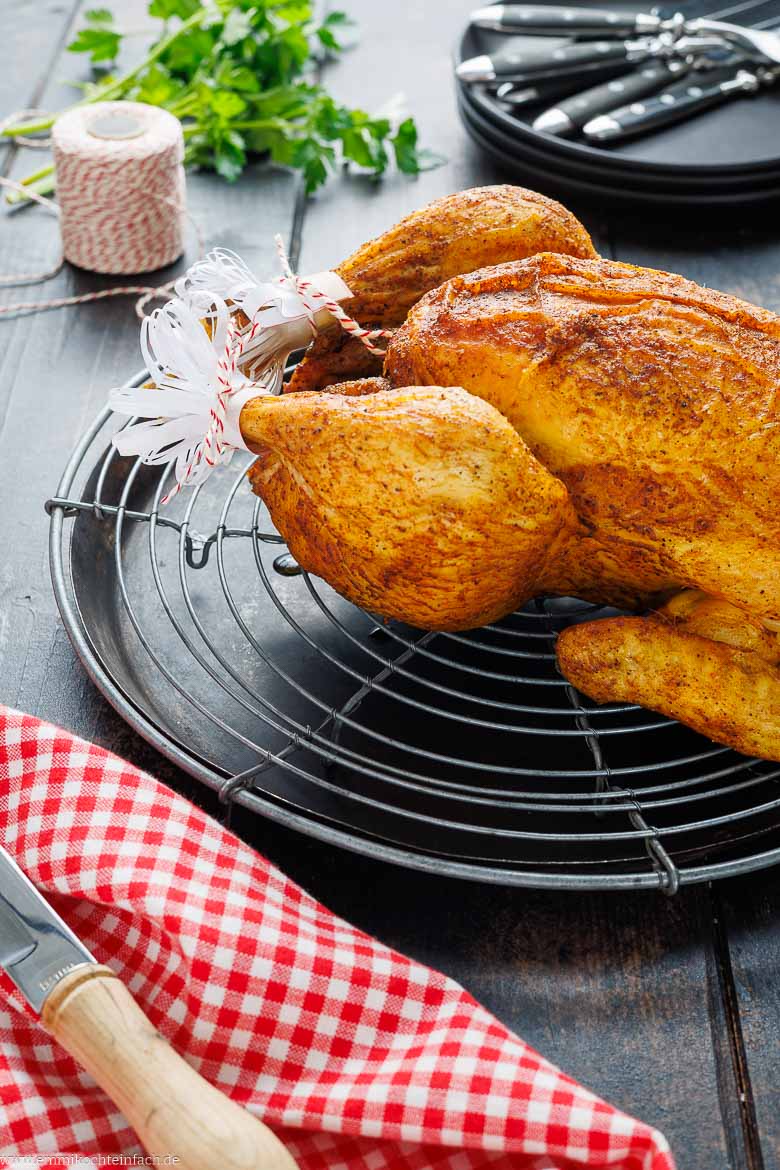 Zutaten f&uuml;r Brath&auml;hnchen aus dem Backofen