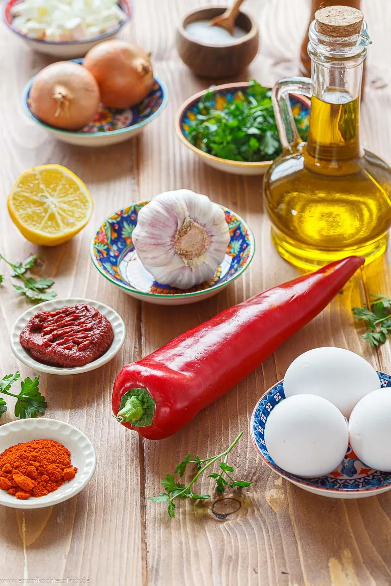 Zutaten f&uuml;r Menemen