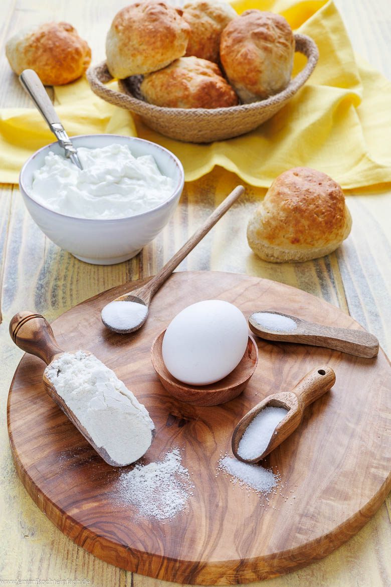 Zutaten f&uuml;r Quarkbr&ouml;tchen