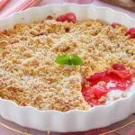 Rezept f&uuml;r Rhabarber-Crumble