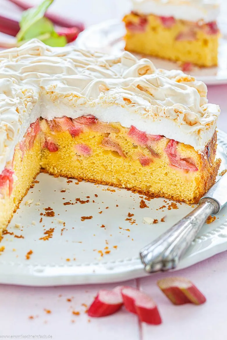 Tipps f&uuml;r die Zubereitung meines Rhabarberkuchens mit Baiser