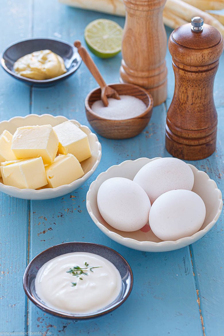 Zutaten f&uuml;r Sauce hollandaise
