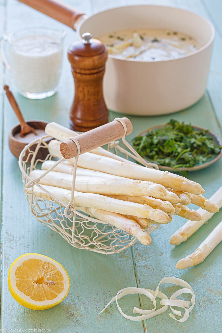 Zutaten f&uuml;r Spargelragout