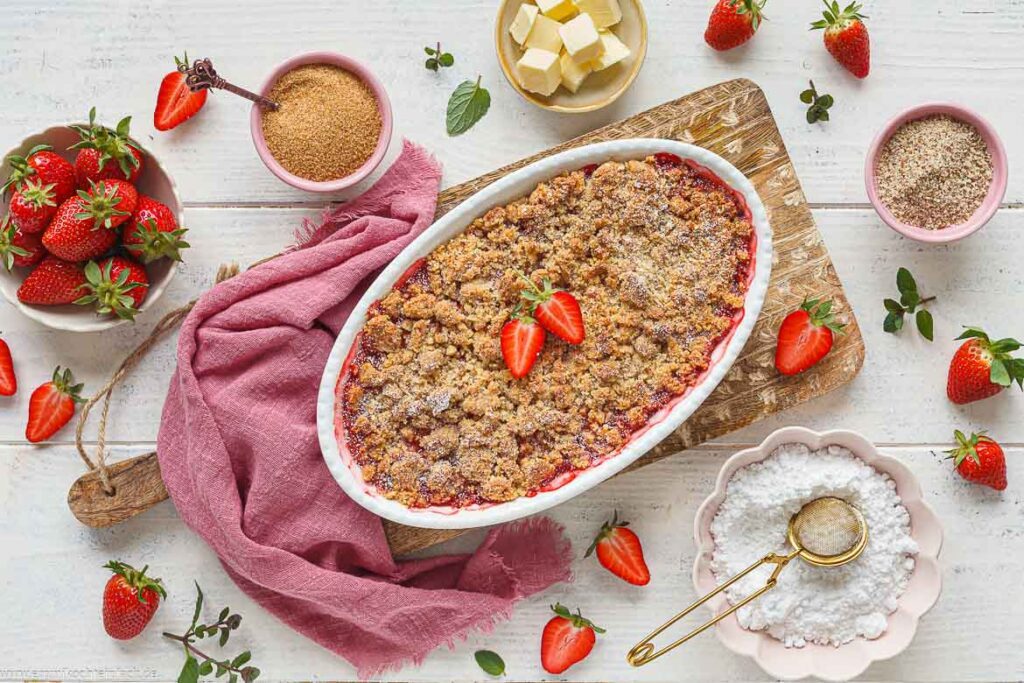 Rezept für Erdbeer-Crumble