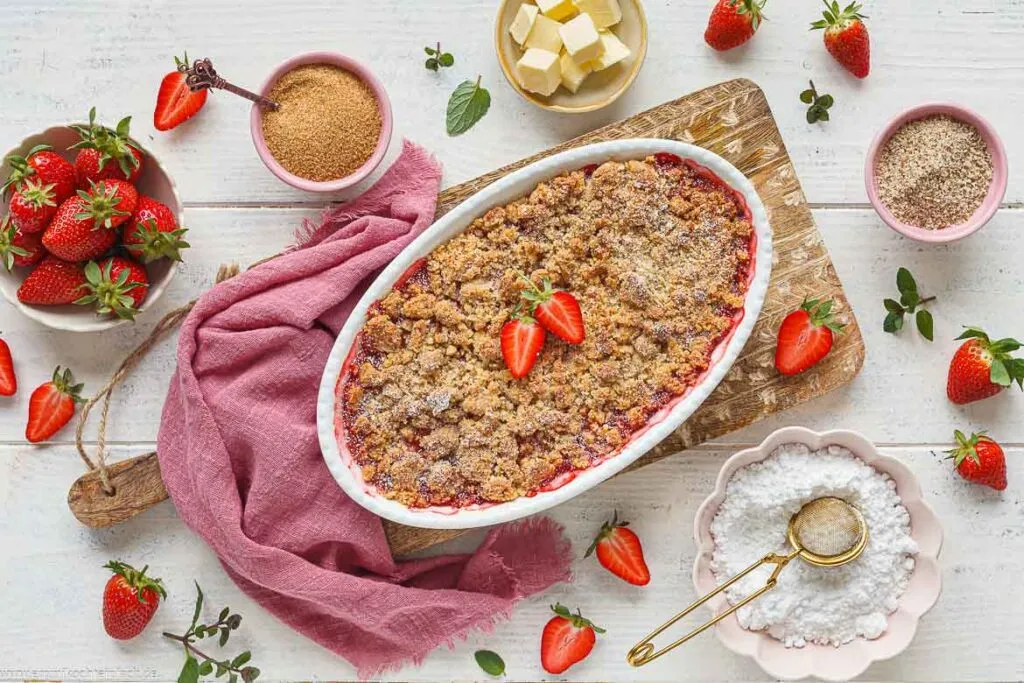 Rezept für Erdbeer-Crumble