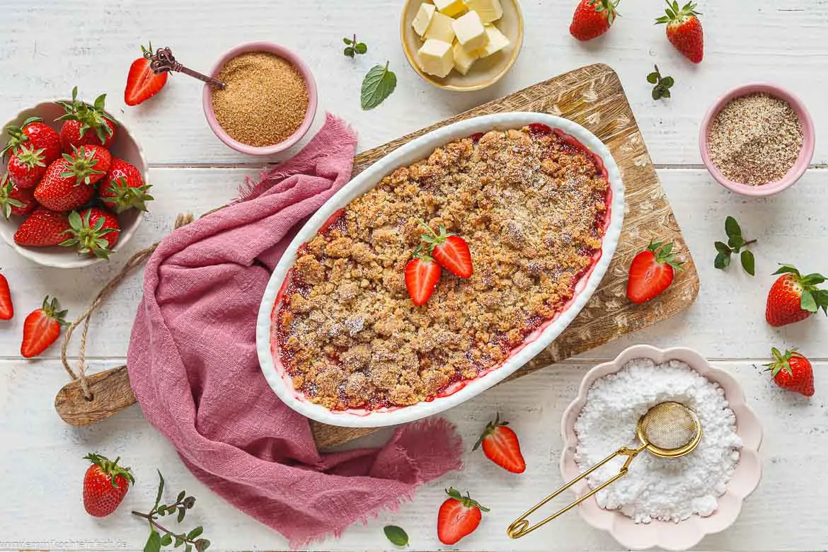 Rezept für Erdbeer-Crumble