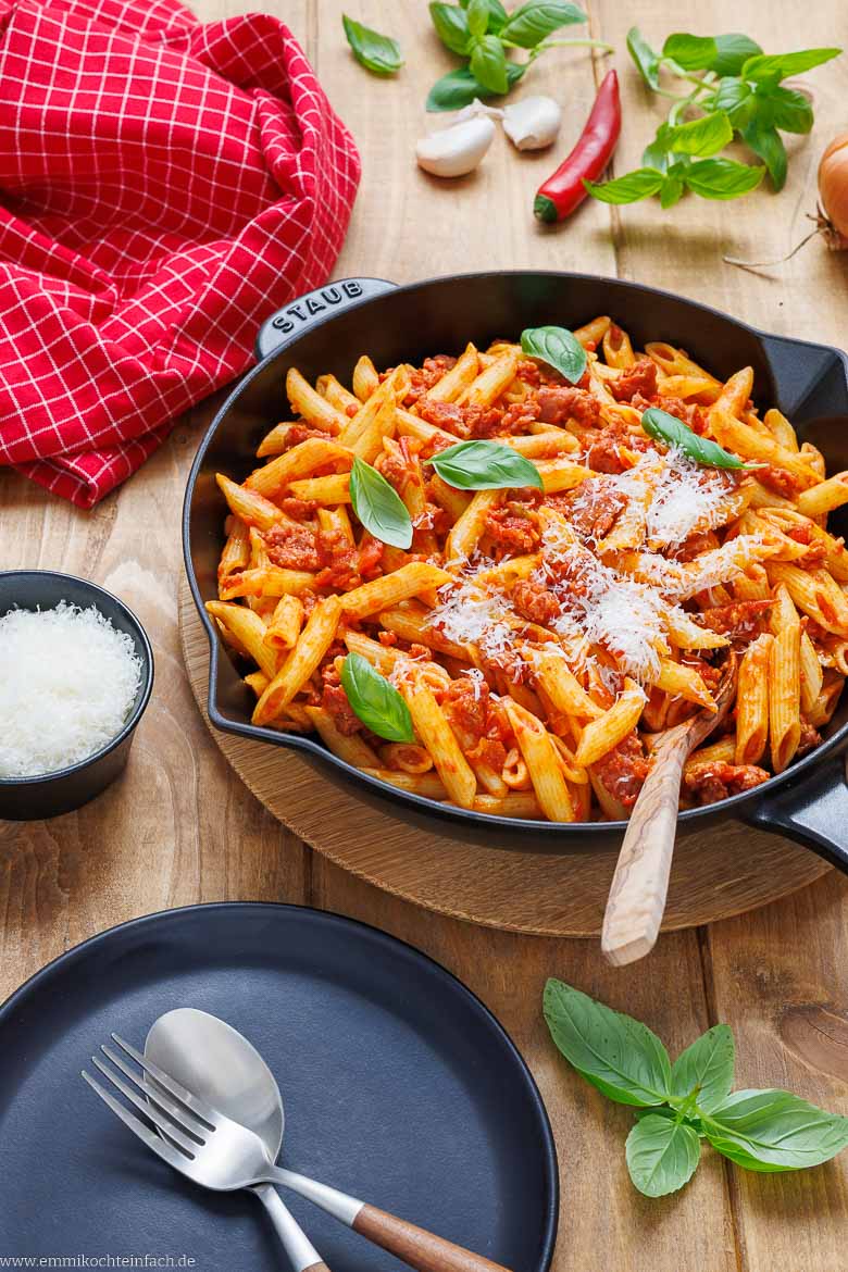 Zutaten f&uuml;r Salsiccia Pasta