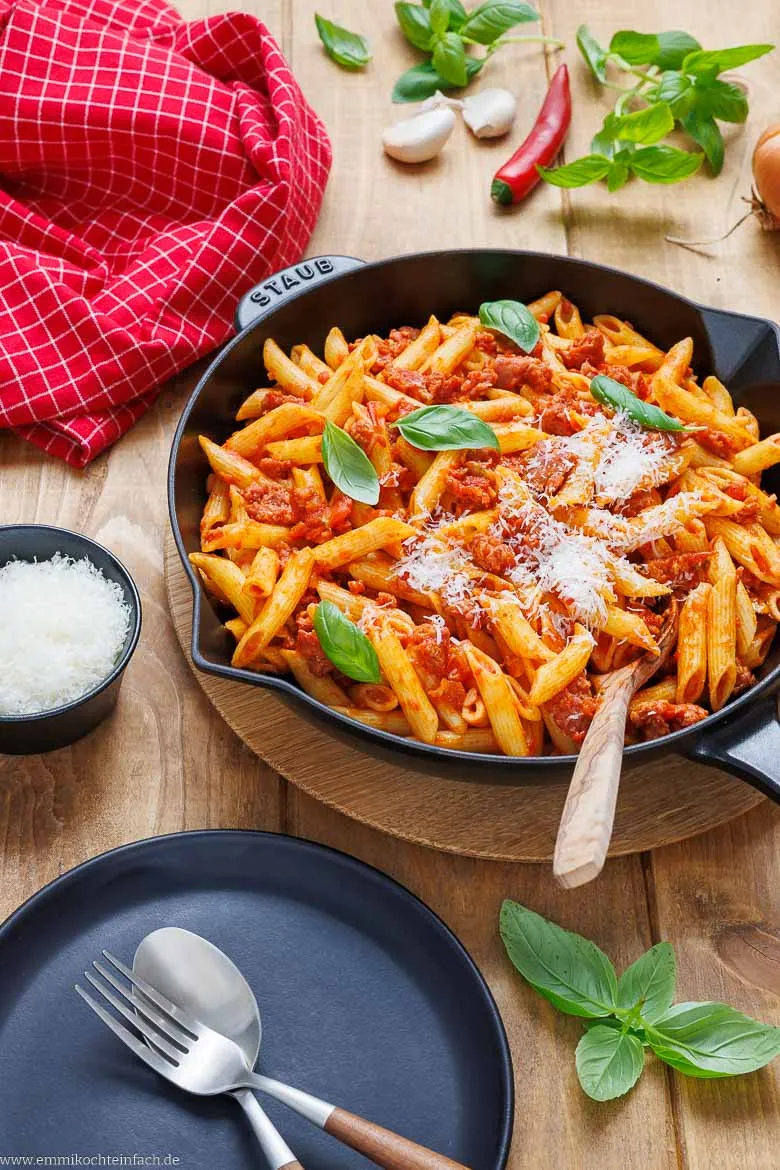 Zutaten f&uuml;r Salsiccia Pasta
