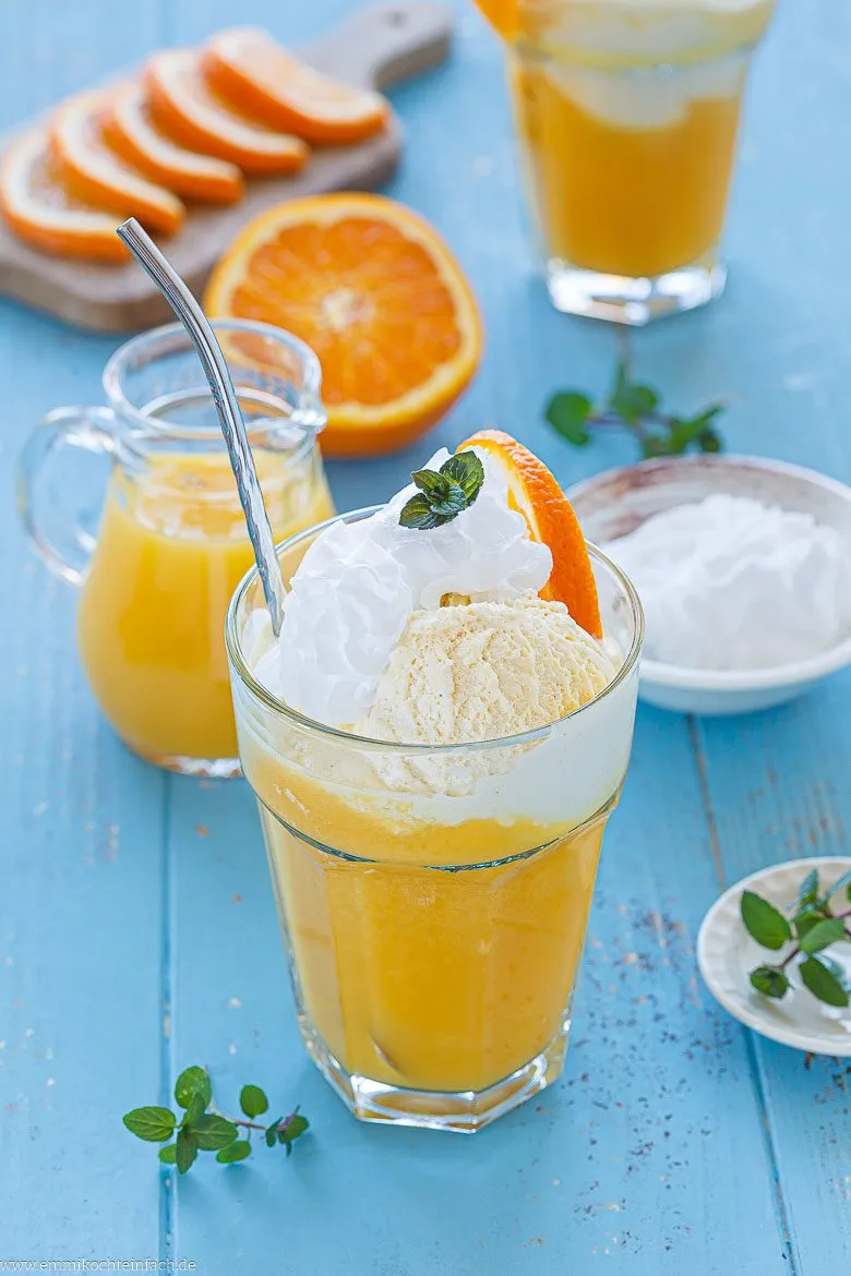 Variationen f&uuml;r das Sommergetr&auml;nke mit Vanille und Orange