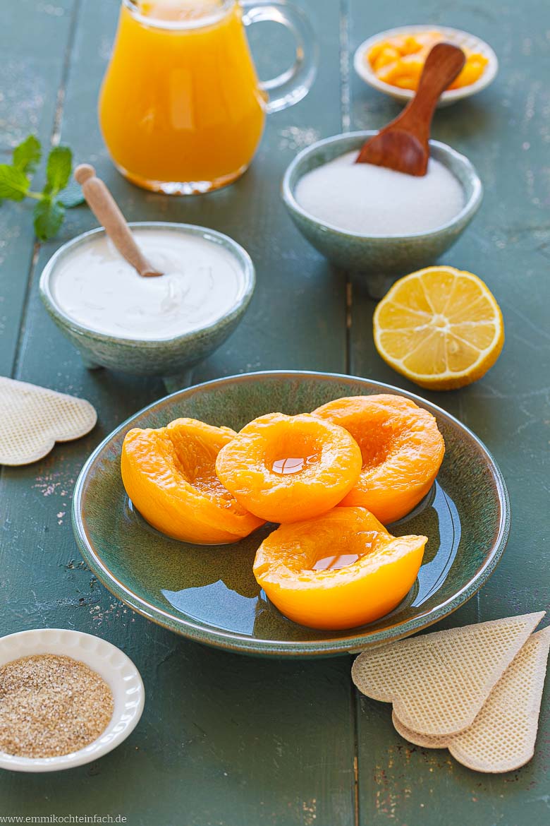 Solero-Dessert-Zutaten
