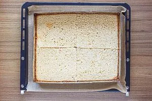 Backrahmen auf neues Backblech, Boden in den Rahmen