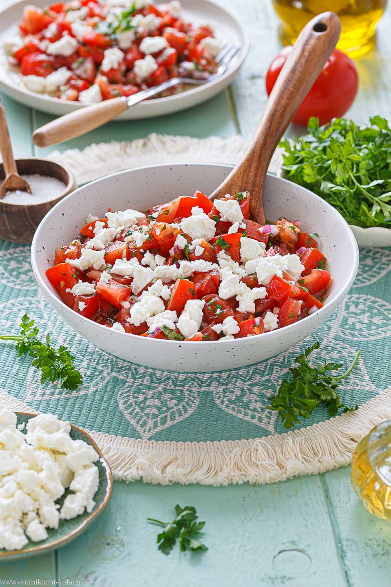 Tipps f&uuml;r die Zubereitung des Tomatensalats mit Feta
