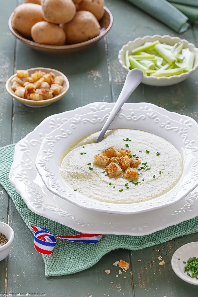 Vichyssoise kochen, p&uuml;rieren, aufbewahren und einfrieren