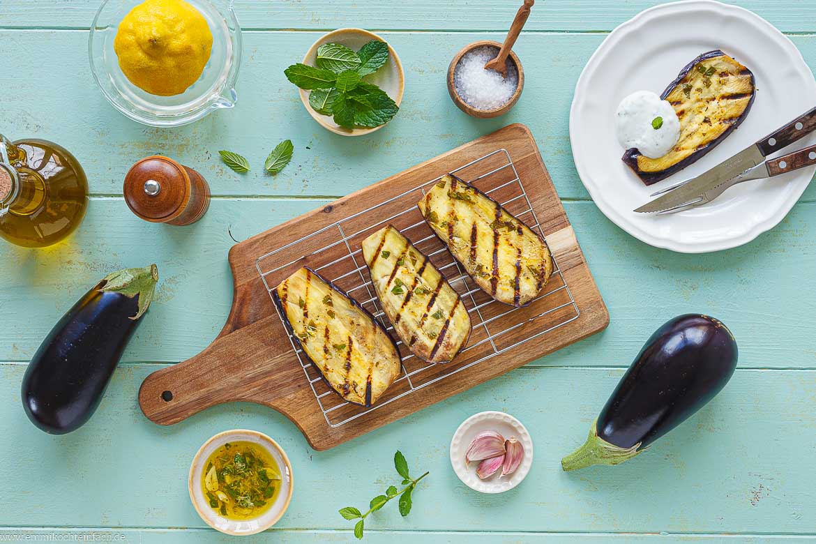 Aubergine grillen – einfaches Rezept