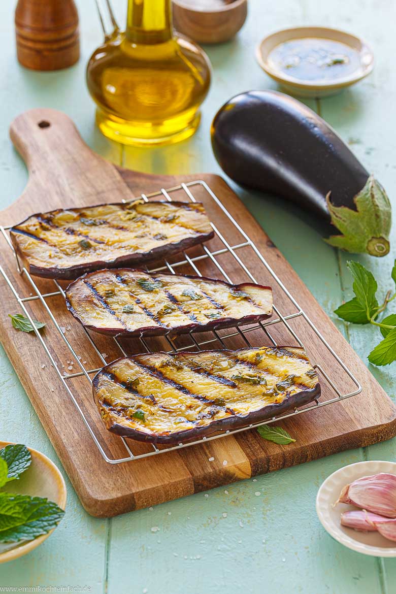 Aubergine grillen einfach & schnell