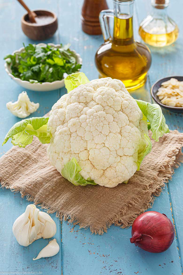 Zutaten f&uuml;r Blumenkohlsalat