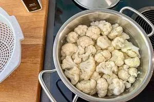 Blumenkohlröschen kochen