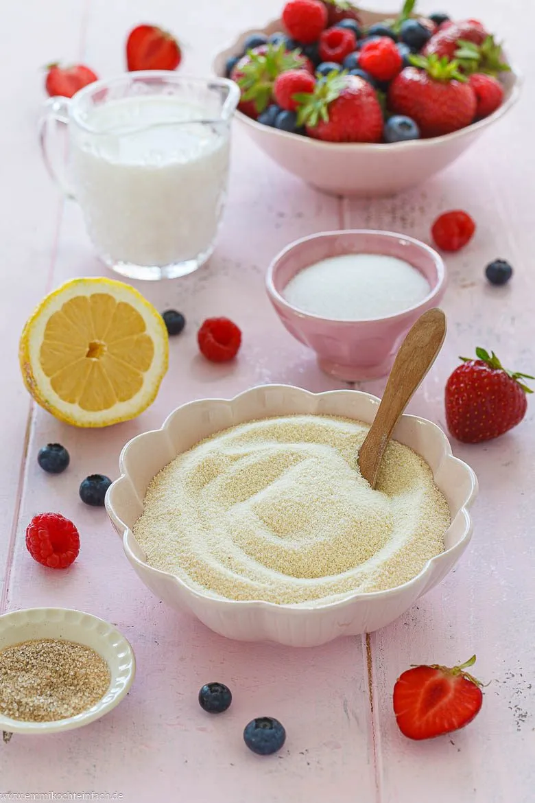 Zutaten f&uuml;r Grie&szlig;pudding