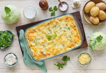Rezept für Kohlrabi-Auflauf