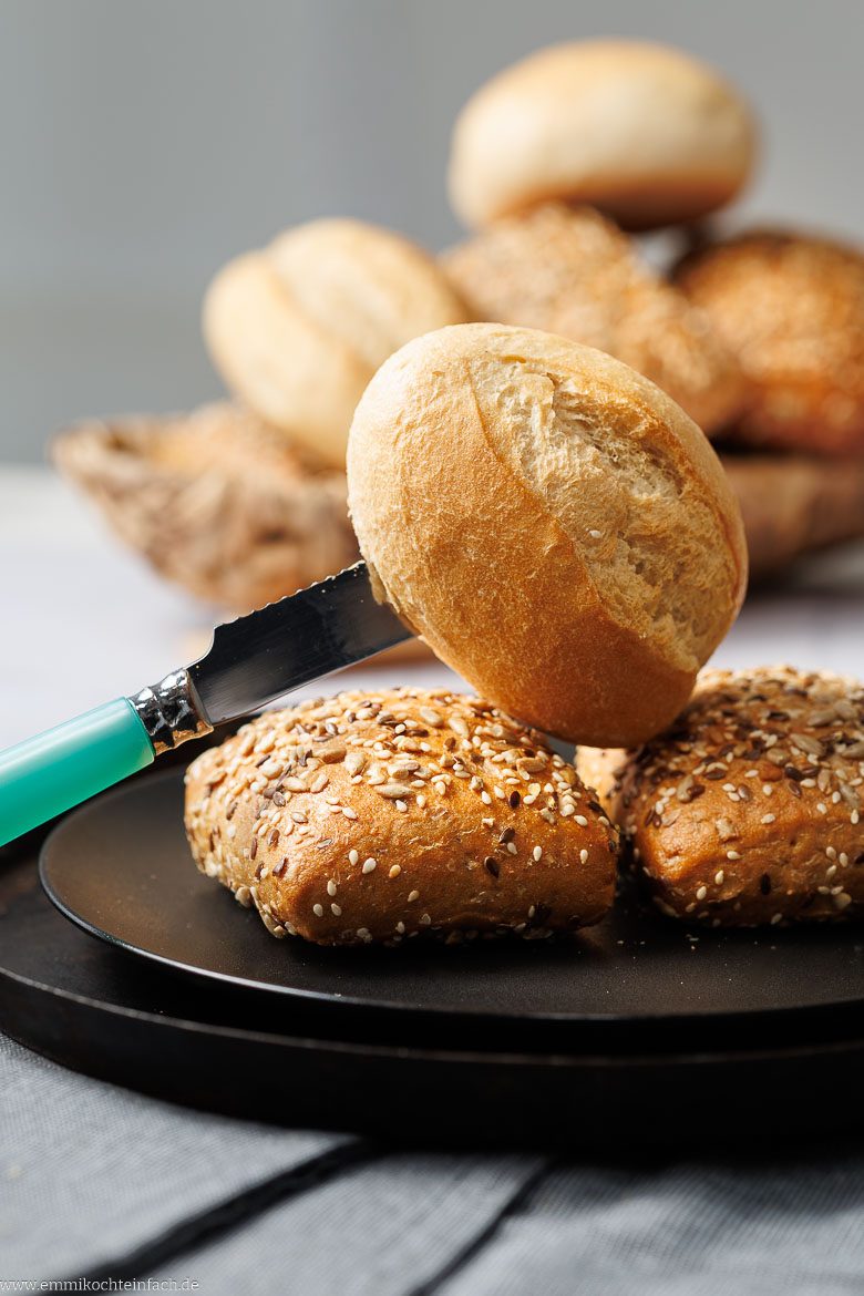 Brötchen in der Heißluftfritteuse aufbacken