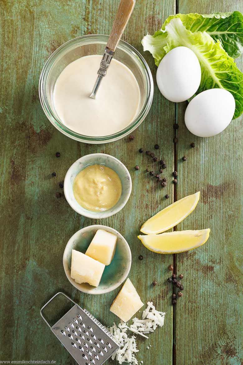 Caesar-Salad-Dressing selber machen
