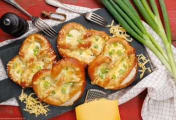 Rezept für Flammkuchen-Brezeln
