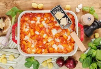 Rezept für vegetarischen Gnocchi-Auflauf