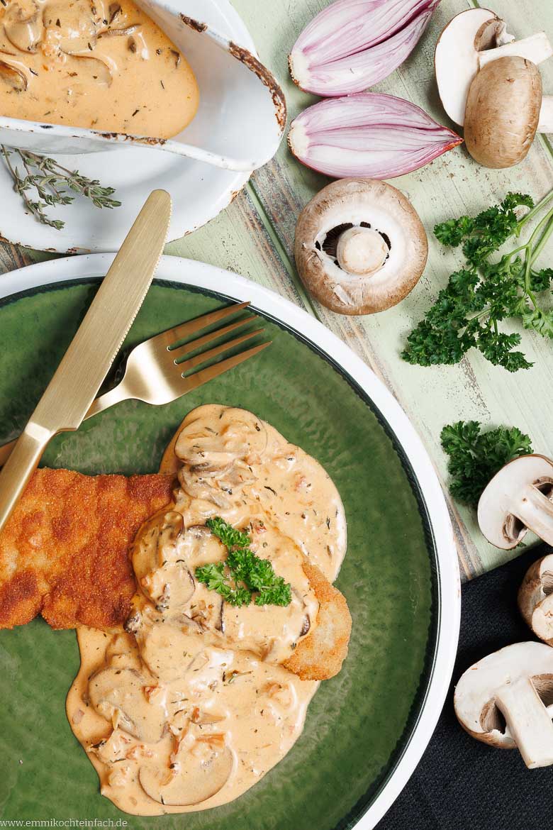 Jägerschnitzel mit würziger Jägersoße
