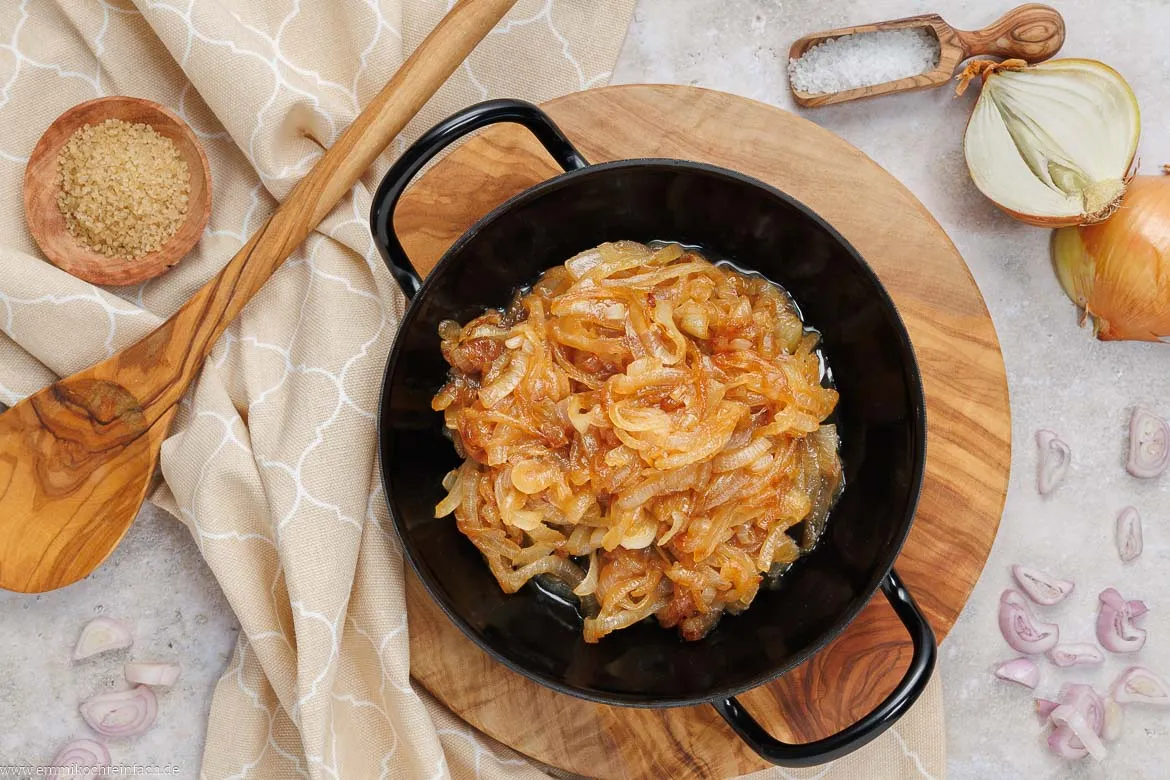Rezept für karamellisierte Zwiebeln