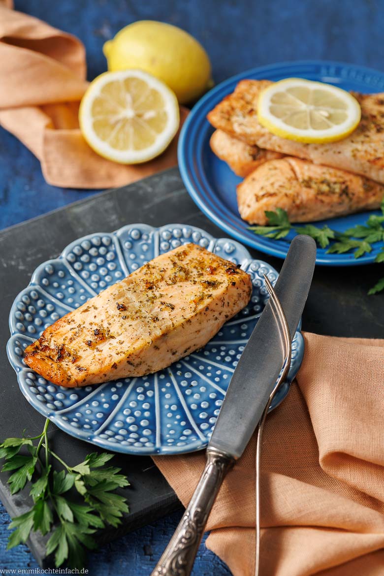 TK-Lachs im Airfryer zubereiten