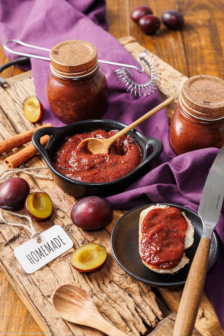 Pflaumenmus-Rezept auf dem Herd
