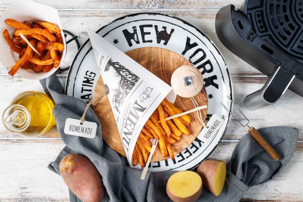 Rezept für Pommes im Airfryer