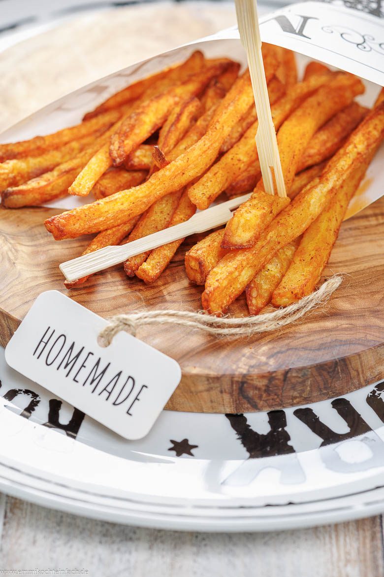 Frische Pommes in der Heißluftfritteuse